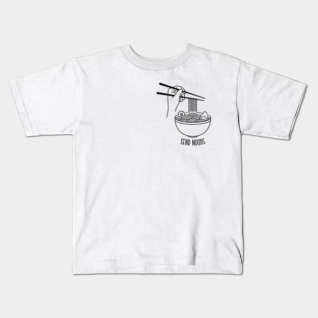 Send Noods Kids T-Shirt by alexvanzijl